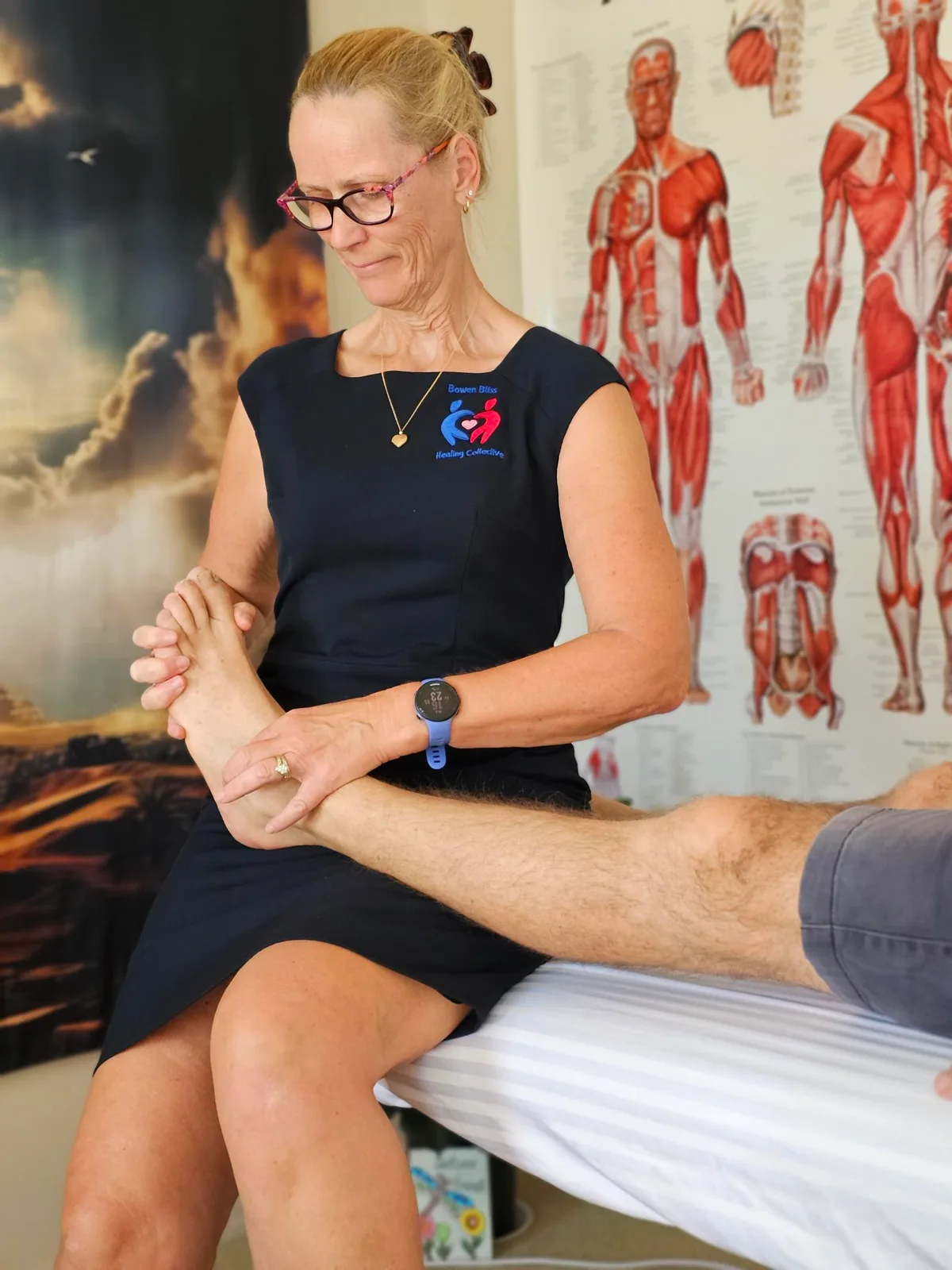Ankle and foot Bowen moves
